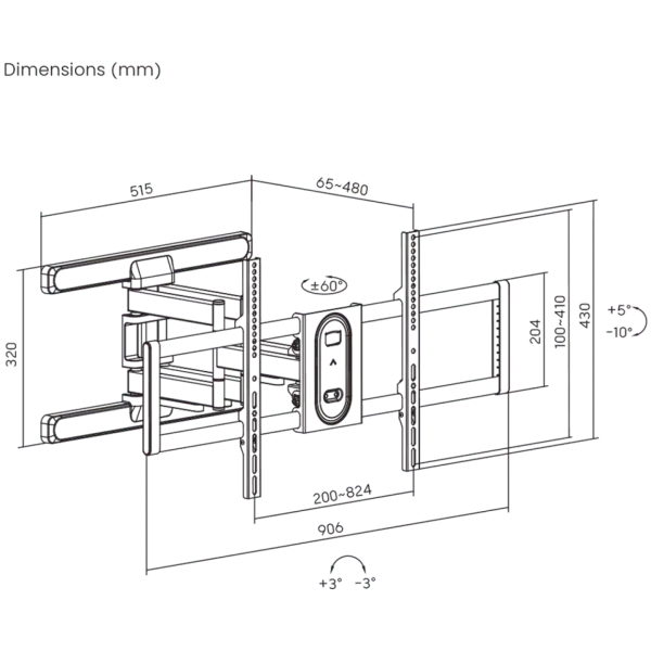 ZIDNI STALAK SBOX PLB-8148