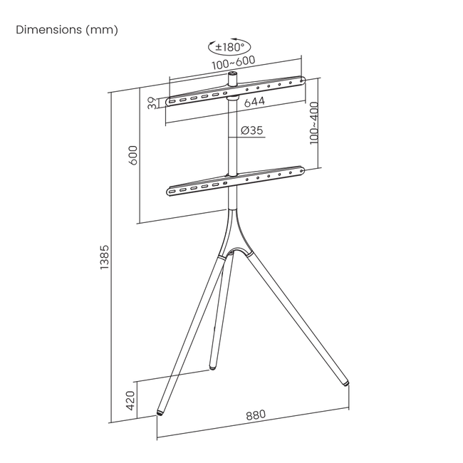 PODNI FIKSNI STALAK SBOX FS-1246F