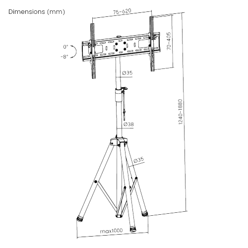 PODNI FIKSNI STALAK SBOX FST-846