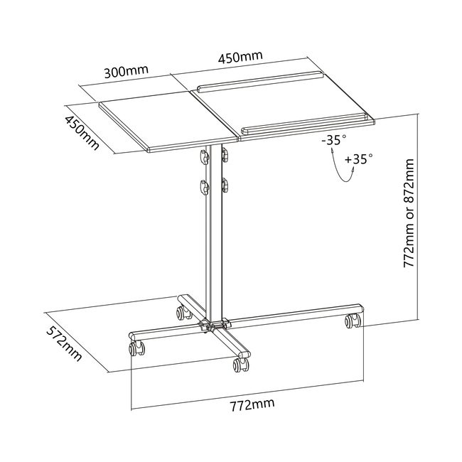PODNI MOBILNI STALAK SBOX PFS-2