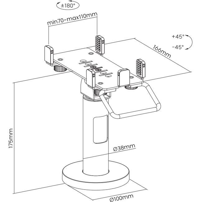 STALAK ZA POS TERMINAL SBOX PTM-05 UNIVERZALNI