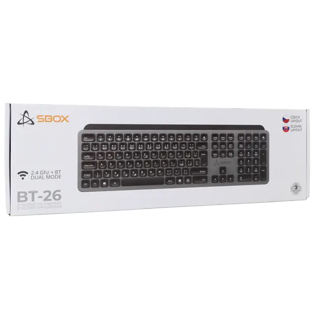 TIPKOVNICA SBOX BT-26 Bežična + BT CZ/SK
