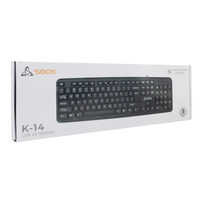 ŽIČANA USB TIPKOVNICA SBOX K-14