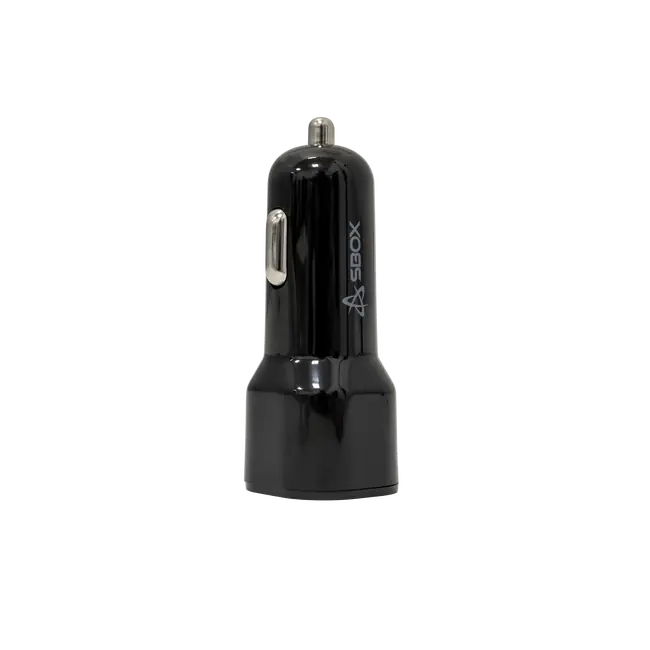 USB AUTO Chargeur SBOX CC-038/2 sorties - 38 W Noir