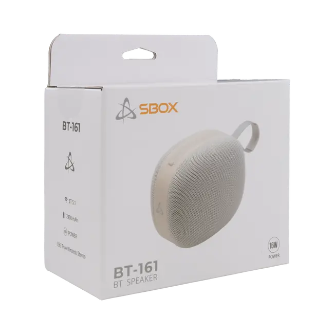 BLUETOOTH ZVUČNIK SBOX BT-161 BIJELI