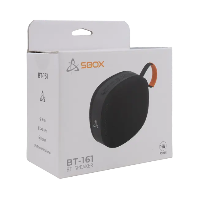BLUETOOTH Haut-parleur SBOX BT-161 Noir