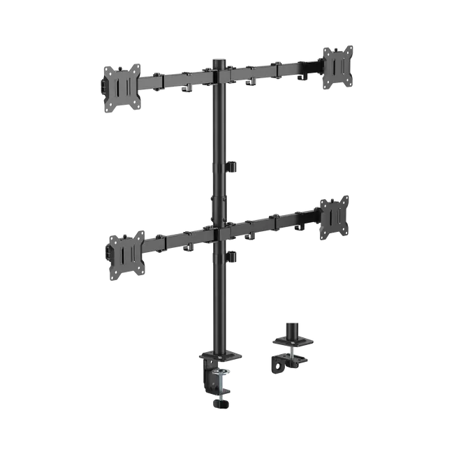 SBOX LCD-352/4-3 Quad Desktop Monitor Stand - 17-32" / 4x10 kg / 100x100