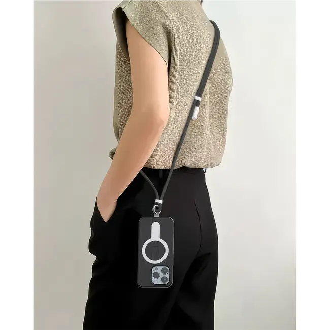 Кабел SBOX TYPE-C -> TYPE-C LANYARD 1.5M - Черен/RETAIL
