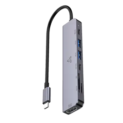 HUB SBOX H-999 7u1 USB-C