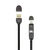 CABLE USB A MALE -> MICRO USB + 8-pin iPh MALE 1 m BLACK / RETAIL