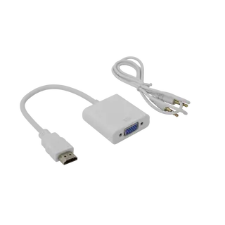 ADAPTER HDMI Muški  -> VGA Ženski + Audio / RETAIL