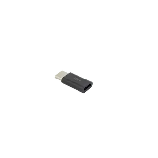ADAPTER MICRO USB 2.0 Ženski -> TYPE-C Muški Crni
