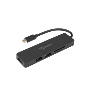 ADAPTER USB TYPE-C -> HDMI/USB-3.0/SD+TF - 5u1