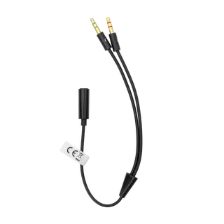 ADAPTER 3.5 mm Ženski 4-Pin - 2 X 3.5 mm Muški 3-Pin / RETAIL