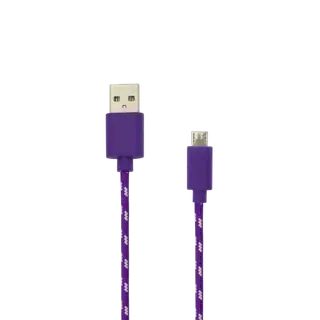KABEL USB A Muški -> MICRO USB Muški 1 m Ljubičasti