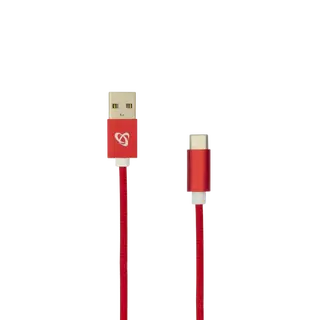 KABEL USB Muški -> TYPE-C Muški 1.5 m Crveni