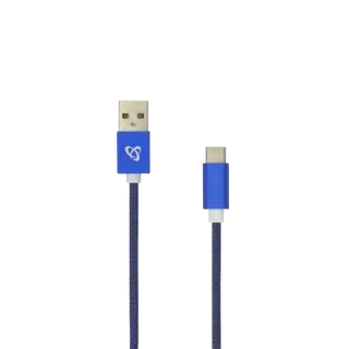 KABEL USB Muški -> TYPE-C Muški 1.5 m Plavi