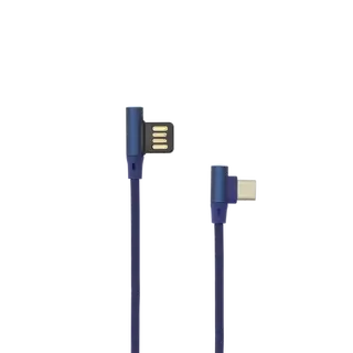 KABEL USB A Muški -> TYPE-C Muški 90°, 1.5 m Plavi