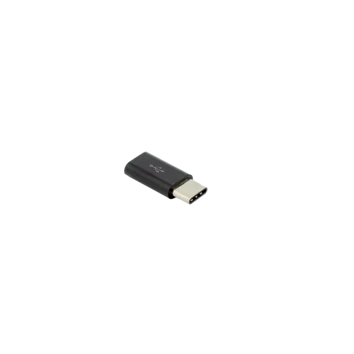 ADAPTER MICRO USB 2.0 Ženski -> TYPE-C Muški Crni / RETAIL