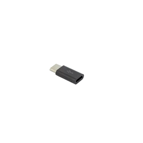 ADAPTER MICRO USB 2.0 Ženski -> TYPE-C Muški Crni