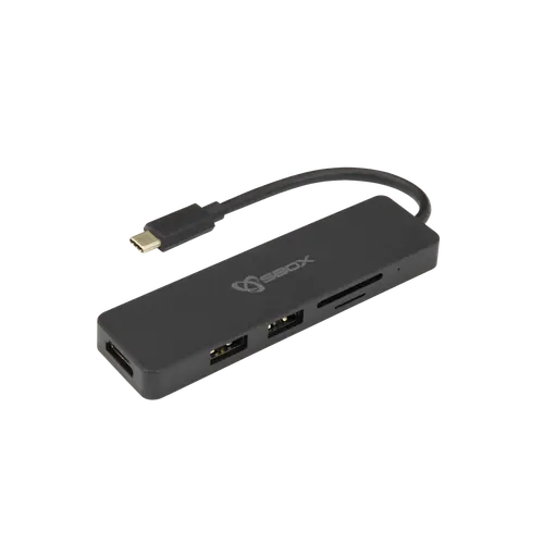 ADAPTER USB TYPE-C -> HDMI/USB-3.0/SD+TF - 5u1