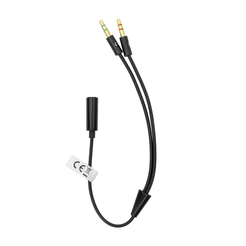 ADAPTER 3.5 mm Ženski 4-Pin - 2 X 3.5 mm Muški 3-Pin / RETAIL
