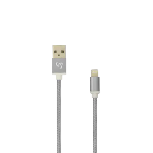 Kabel USB A Stecker -> 8-pin iPh Stecker 1.5 m Grau - Blister