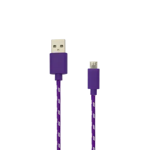 Kabel USB A Stecker -> MICRO USB Stecker 1 m Lila/RETAIL