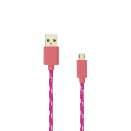 KABEL USB A Muški -> MICRO USB Muški 1 m Roza / RETAIL