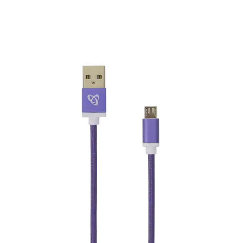 Kabel USB A samec -> MICRO USB samec 1.5 m Fialový