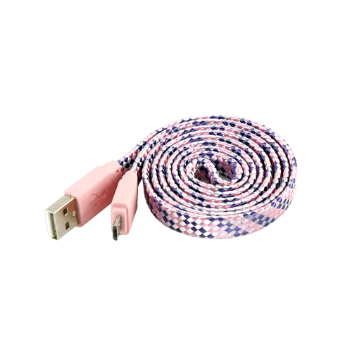 KABEL SBOX USB->MICRO USB M/M 1M ColorFull Roza
