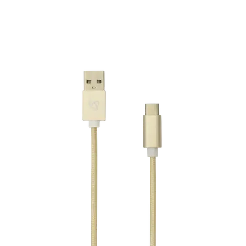Kabel USB Stecker -> TYPE-C Stecker 1.5 m Gold