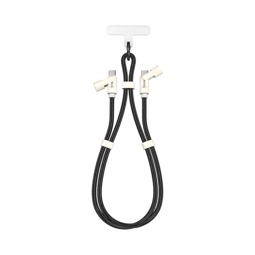 Кабел SBOX TYPE-C -> TYPE-C LANYARD 1.5M - Черен/RETAIL
